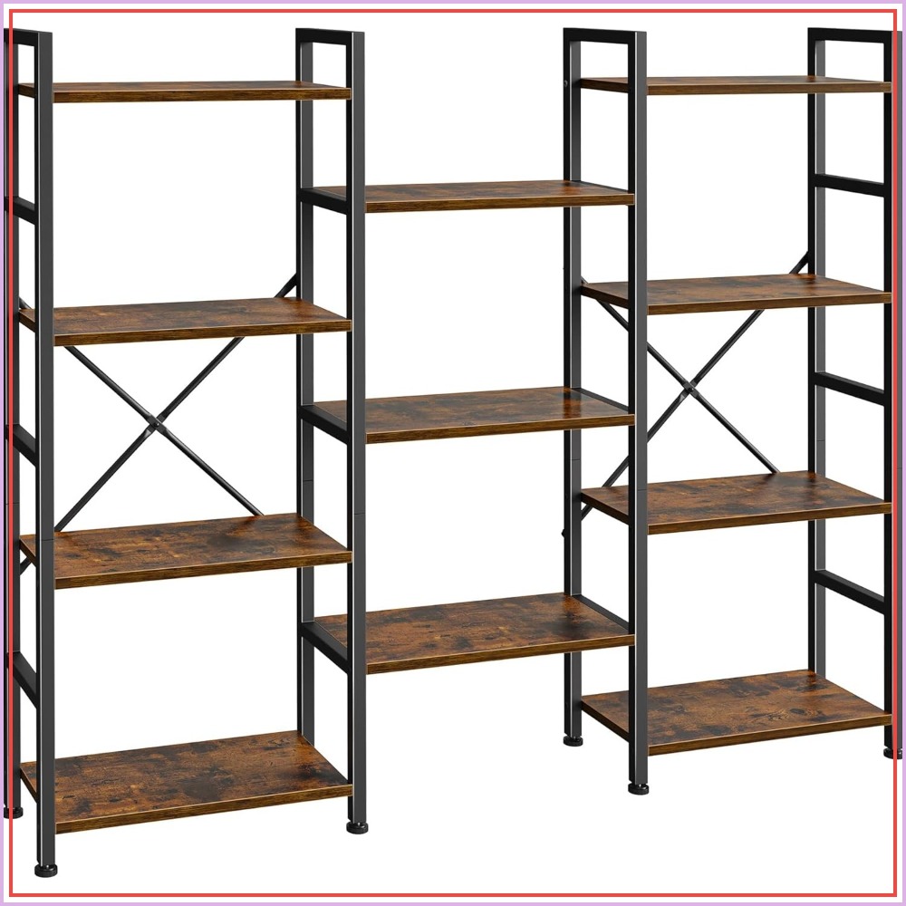 Home & Bathroom Building Products Pte Ltd Photos - Triple Bookshelf with 11 Open Shelves,