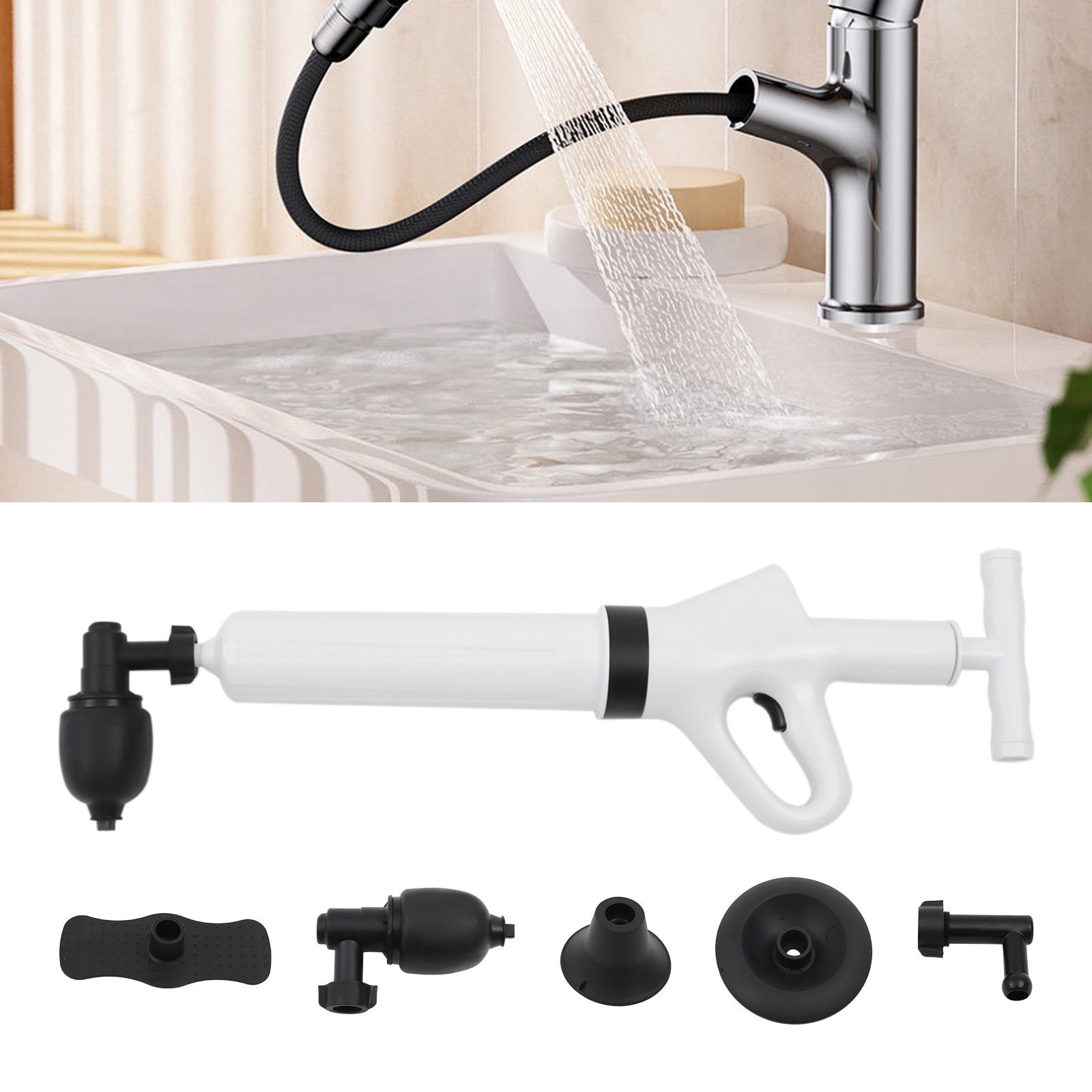 Plunger Toilet - High Pressure Air Toilet Plunger Pneumatic