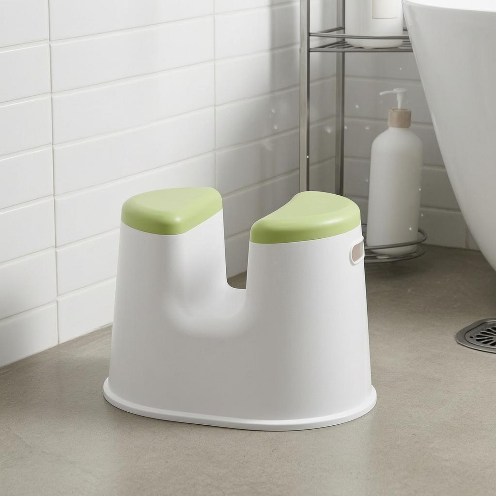 Home Bathroom Cleaner - Plastic Sitz Bath Stool Low Base