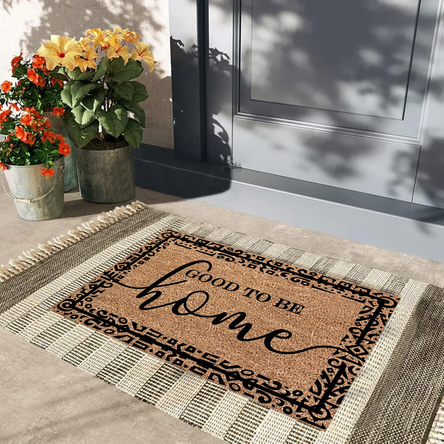 Home Goods Bathroom Rugs - Good To Be Home Doormat Rubber