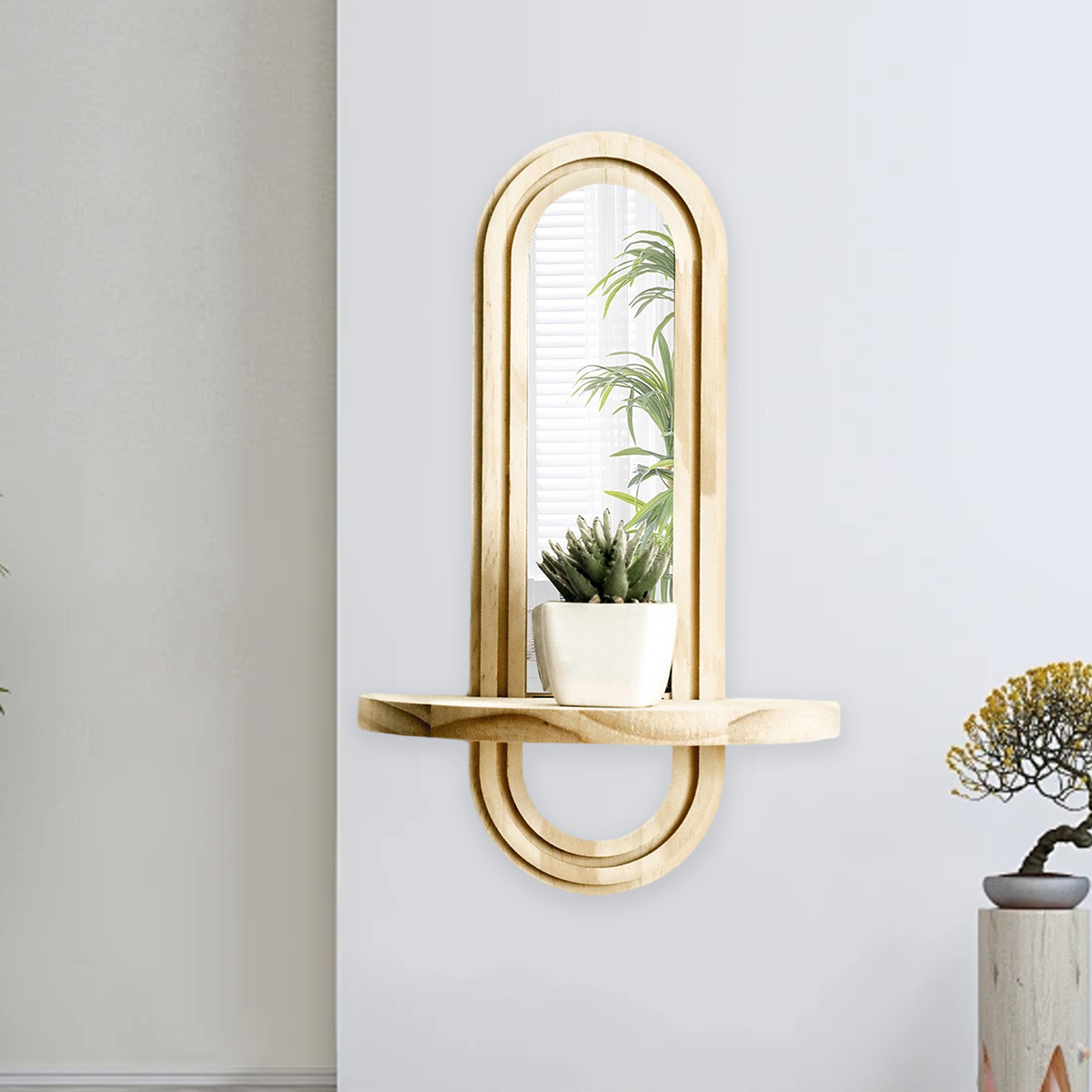 Wall Mounted Mirror Shelf Crea - огляд і ціна Home Theater Bathroom