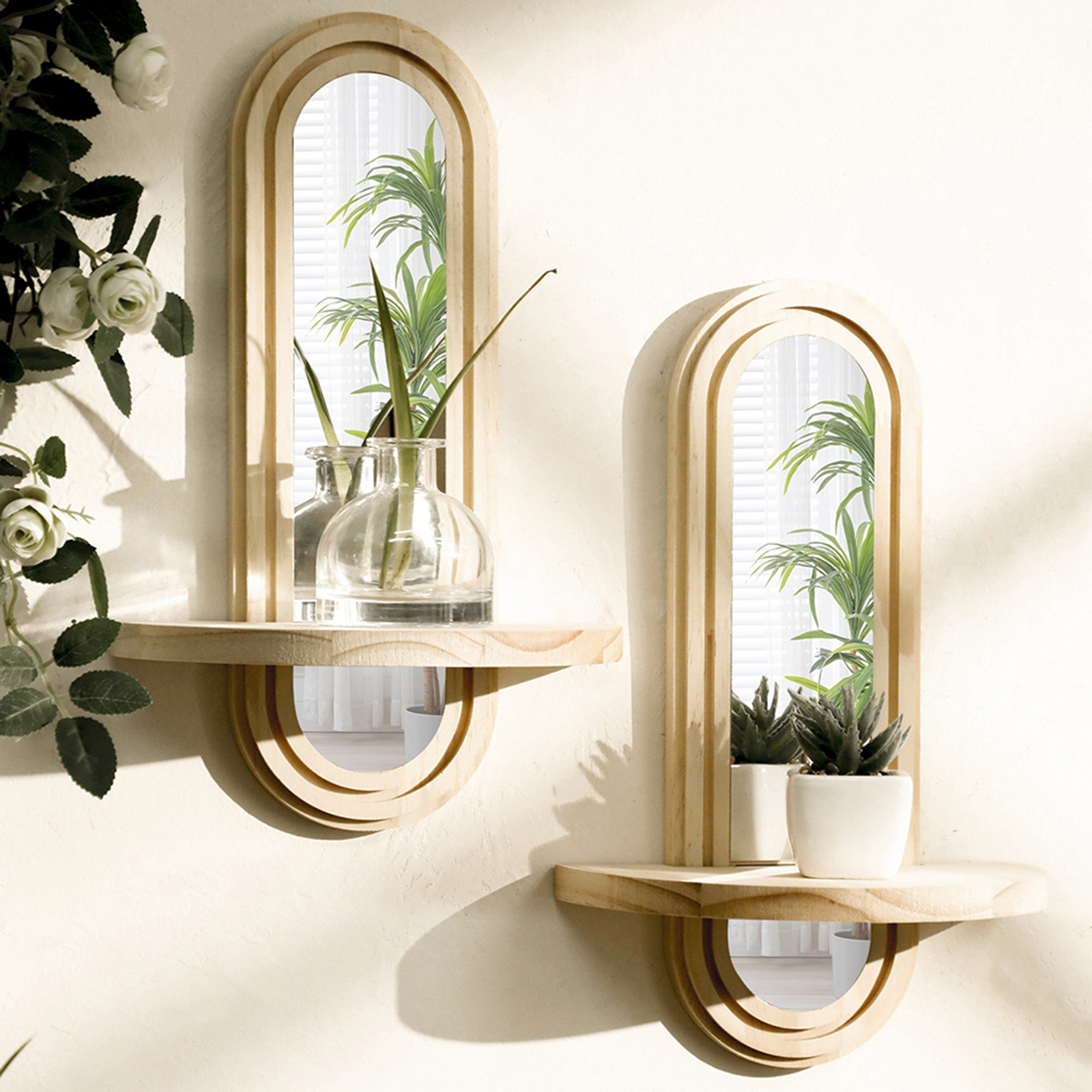 Wall Mounted Mirror Shelf Crea - огляд і ціна Home Theater Bathroom