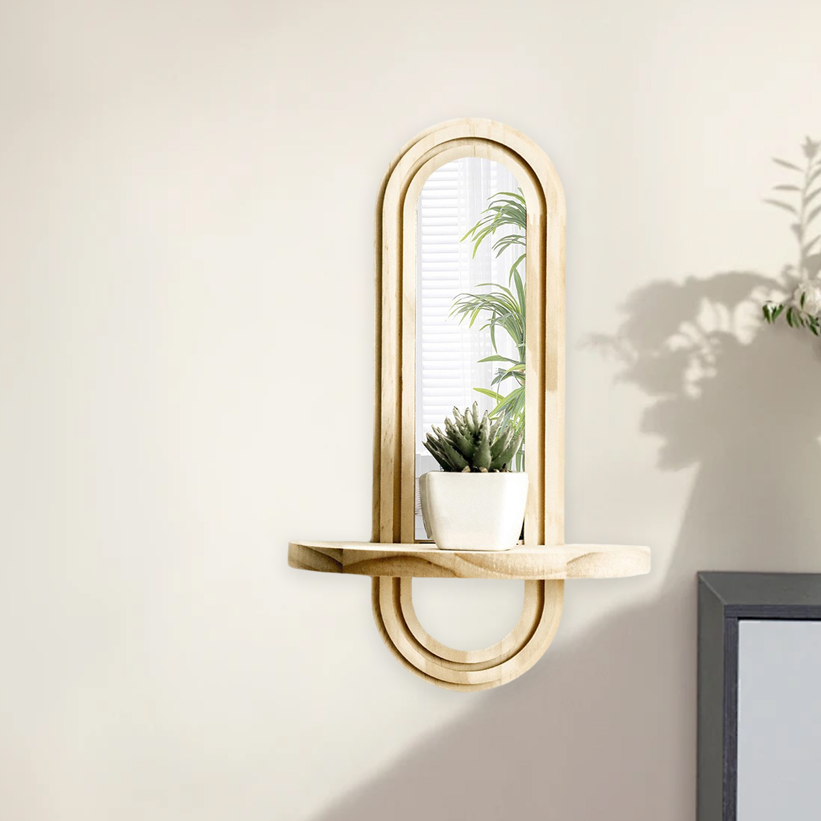 Wall Mounted Mirror Shelf Crea - огляд і ціна Home Theater Bathroom