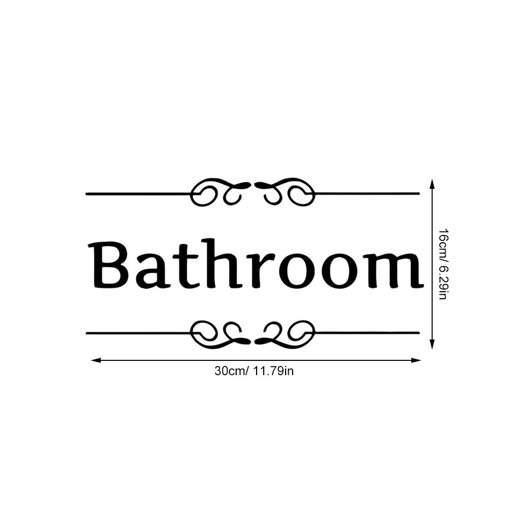 4Pcs Bathroom Wall Stickers To - огляд і ціна Home Bathroom Door Signs