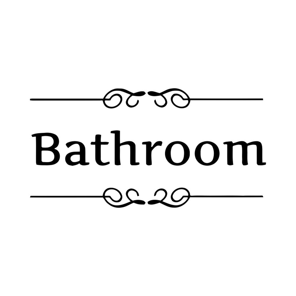 4Pcs Bathroom Wall Stickers To - огляд і ціна Home Bathroom Door Signs