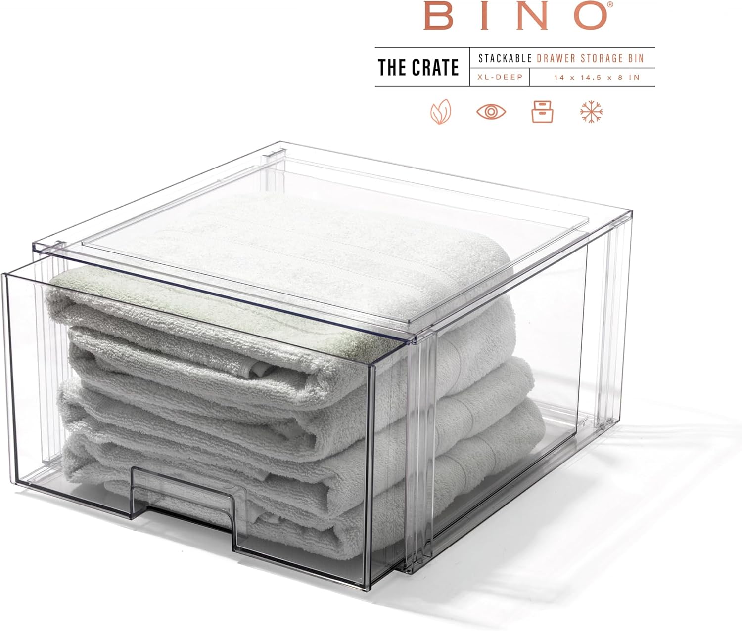 Stackable Clear Storage Drawer - огляд і ціна Home Bathroom Images