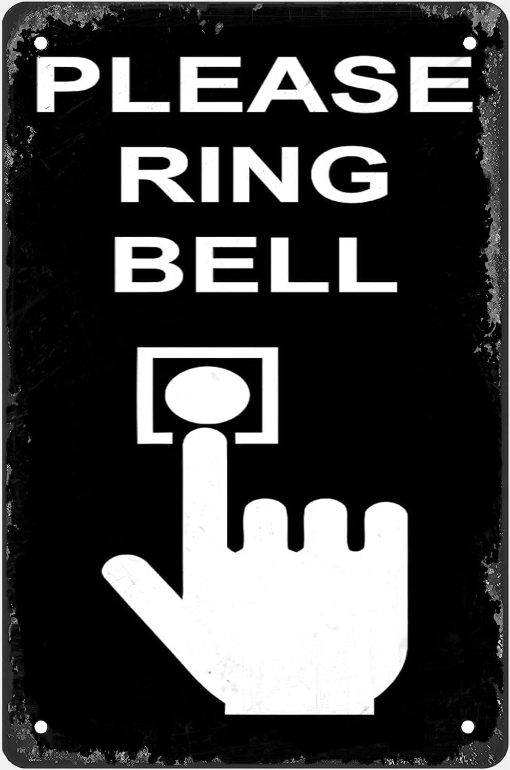 Please Ring Bell Tin Sign Plaq - огляд і ціна Home Bathroom Door Signs