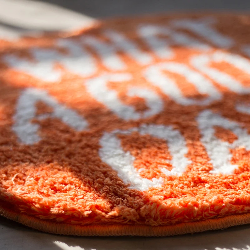 Orange Flocking Floor Rug What - огляд і ціна Home Goods Bathroom Rugs