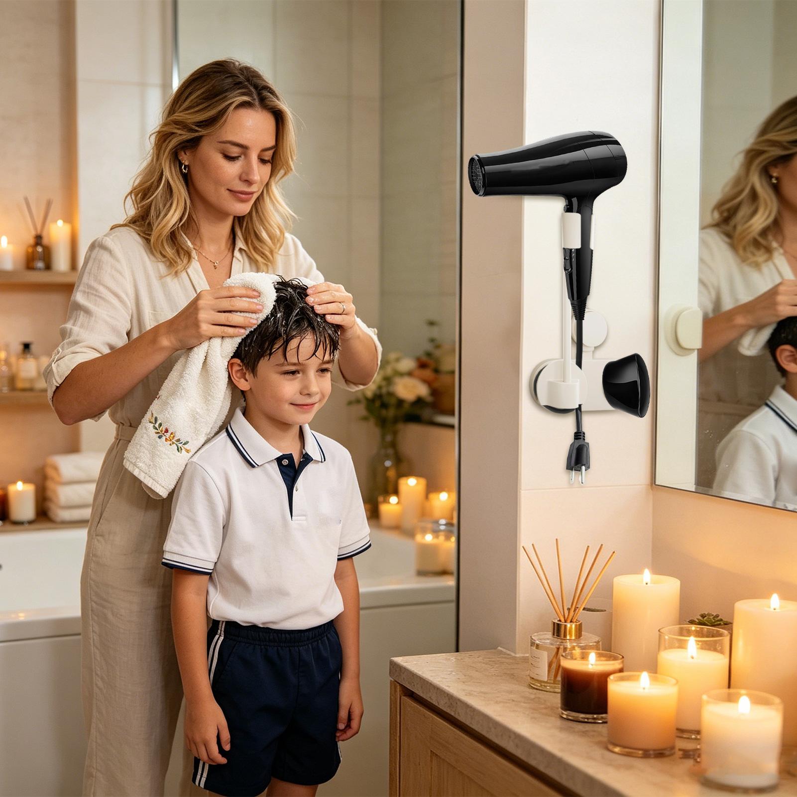 Hair Dryer Wall Holder Suction - огляд і ціна Home Bathroom Hand Dryer