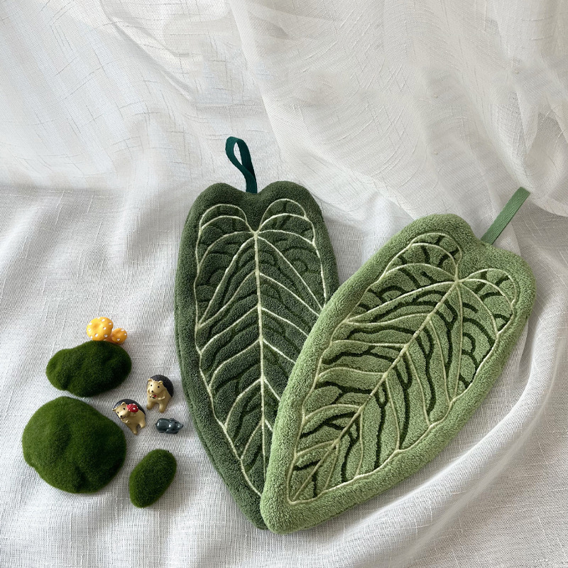 1PC Hot Plant Hand Towel Clean - огляд і ціна Home Bathroom Equipment