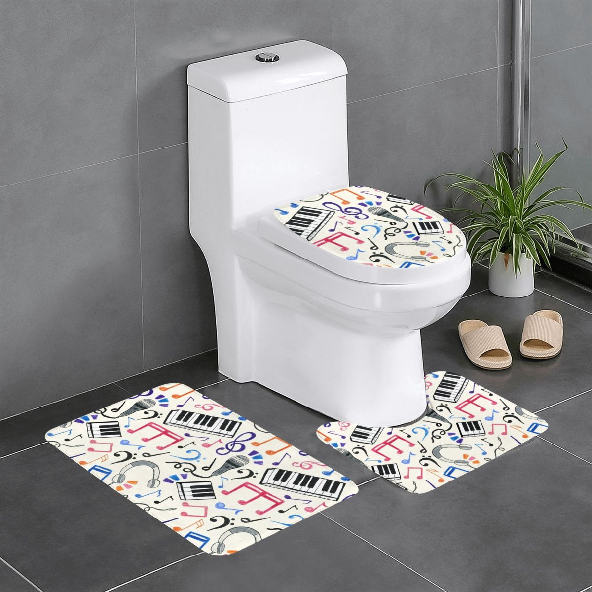 Good Beats - Music Notes & Sym - огляд і ціна Home Goods Bathroom Rugs