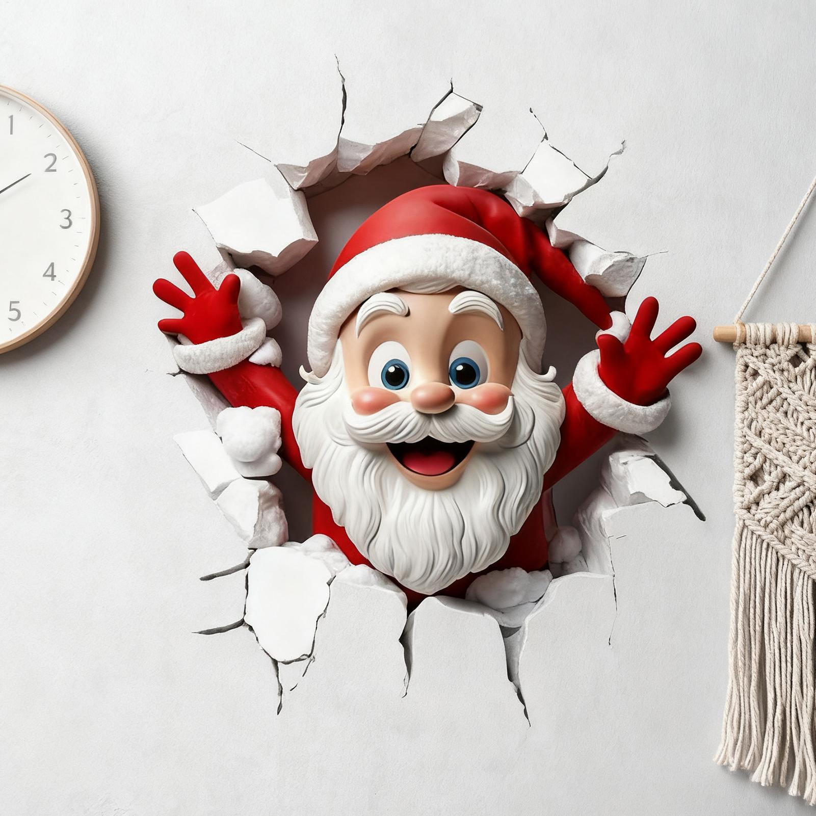 Christmas Wall Stickers Santa  - огляд і ціна Home Bathroom Break