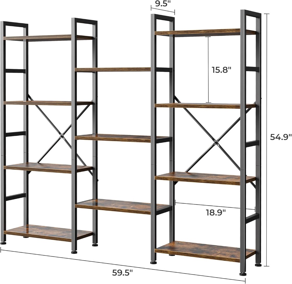 Triple Bookshelf with 11 Open  - огляд і ціна Home & Bathroom Building Products Pte Ltd Photos