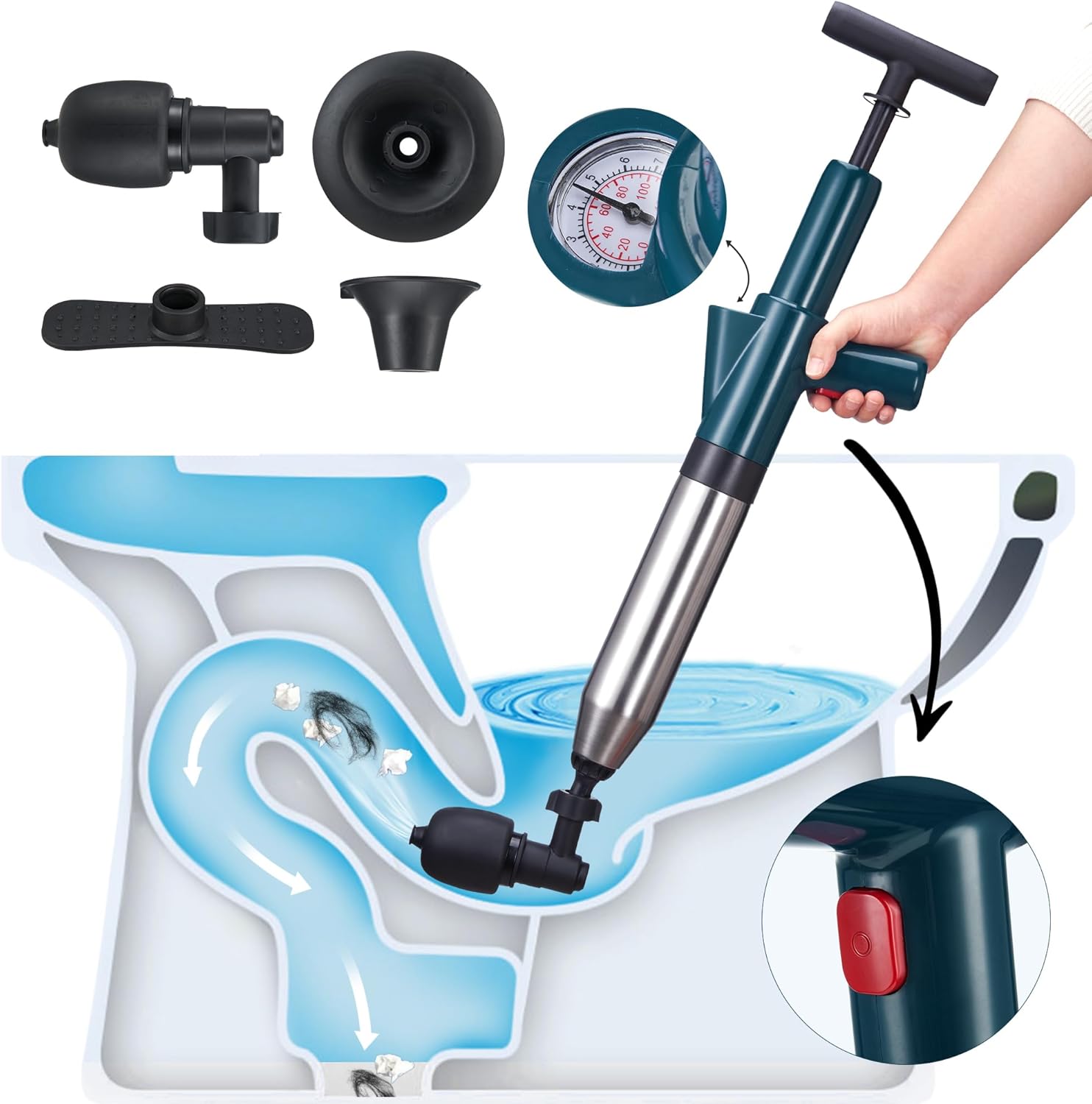 Toilet Plunger Drain Clog Remo - огляд і ціна Plunger Toilet