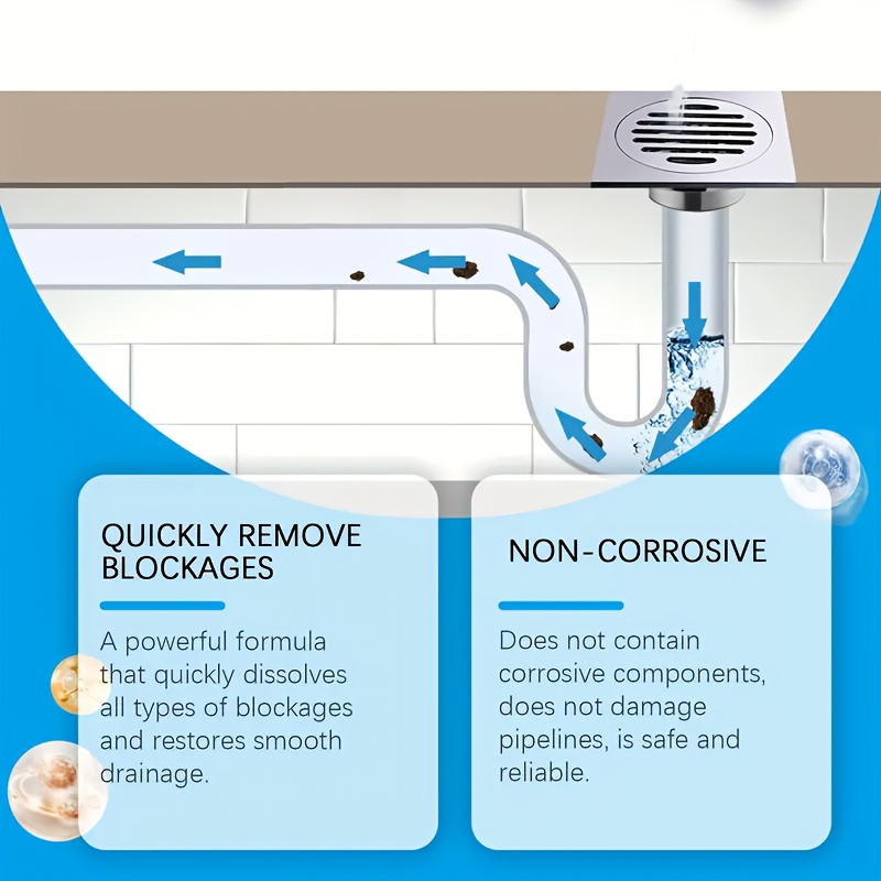 Powerful Drain Cleaner Powder, - огляд і ціна Home Bathroom Cleaner