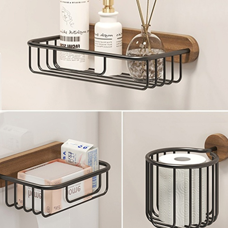 Solid Wood Tissue Holder Witho - огляд і ціна Home Bathroom Paper Towel Holder