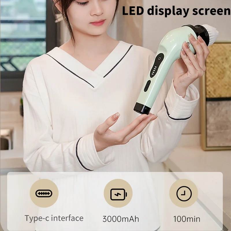 9-in-1 Electric Cleaning Brush - огляд і ціна Home Bathroom Cleaner