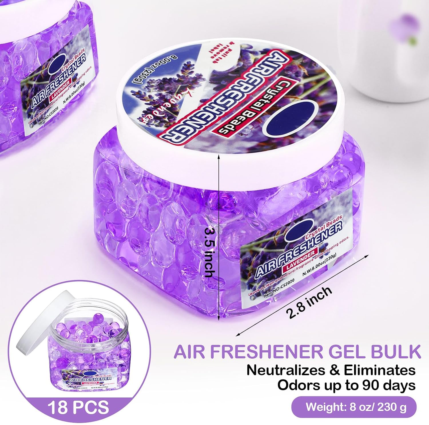 18 Pack Gel Odor Eliminator Be - огляд і ціна Home Bathroom Images