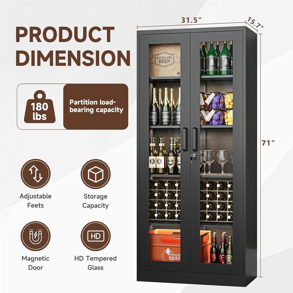 71 Metal Glass Display Cabinet - огляд і ціна Home & Bathroom Building Products Pte Ltd Photos