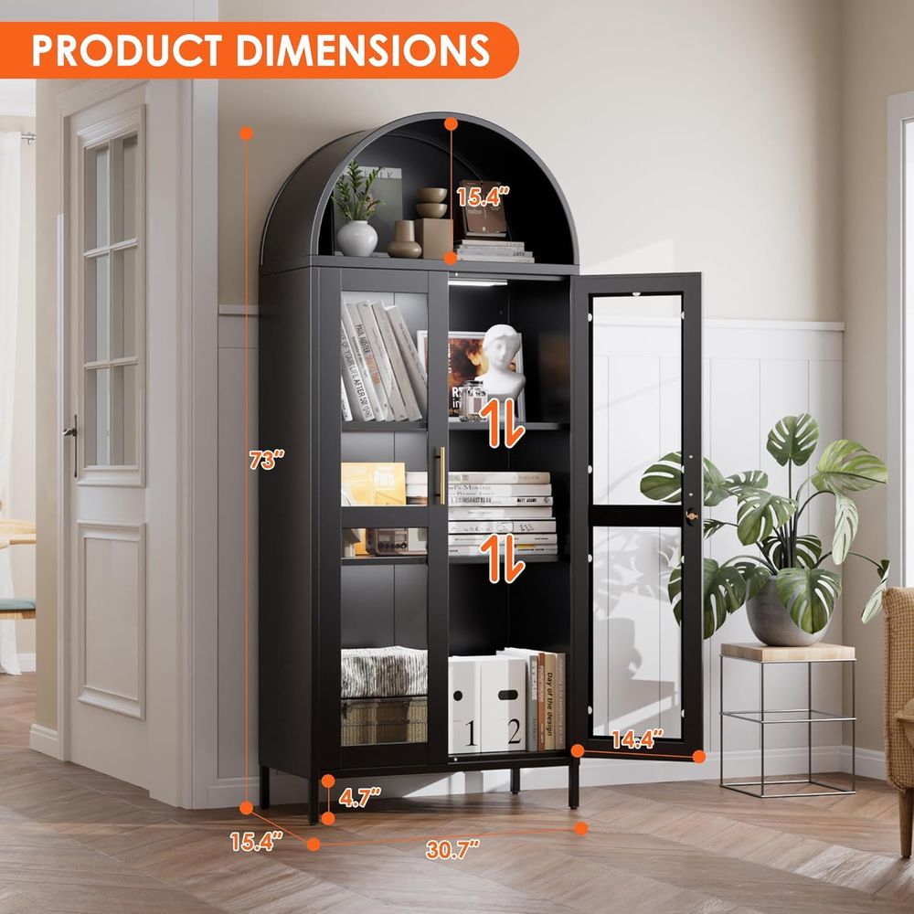 Arched Glass Display Cabinet w - огляд і ціна Home & Bathroom Building Products Pte Ltd Photos