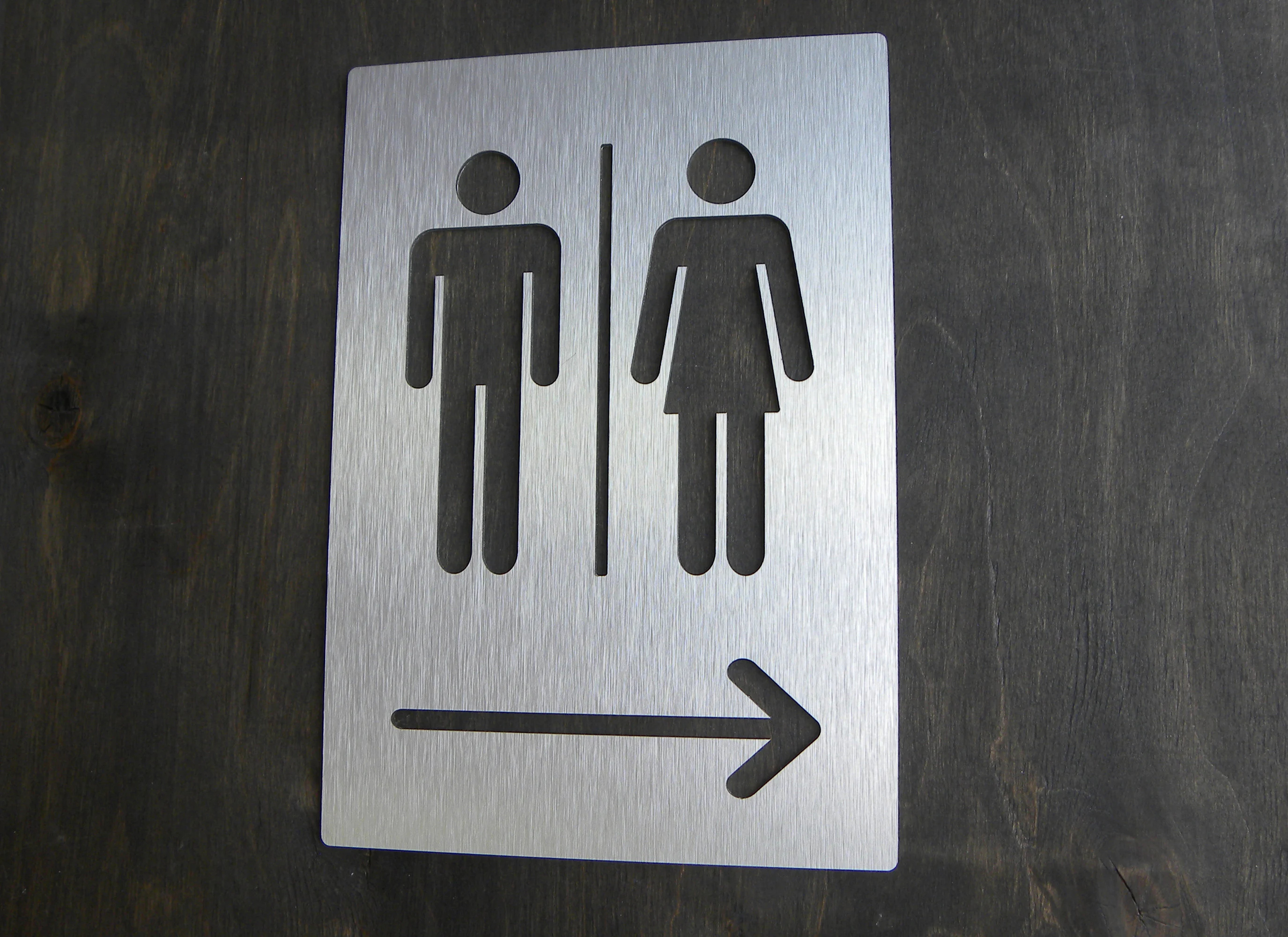 Aluminum Alloy Metal Black Gol - огляд і ціна Home Bathroom Door Signs