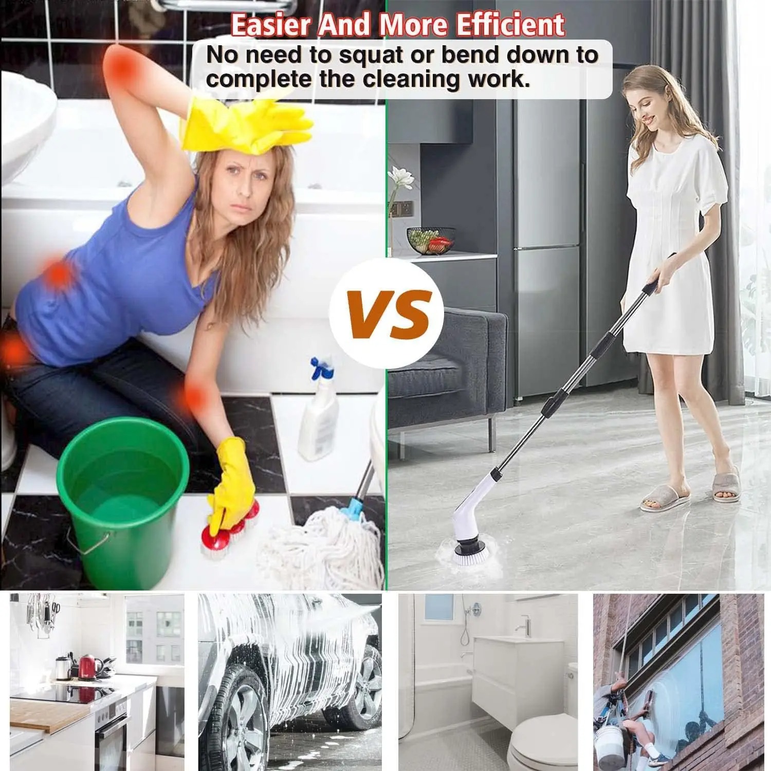 Cordless Electric Spin Scrubbe - огляд і ціна Home Bathroom Cleaner