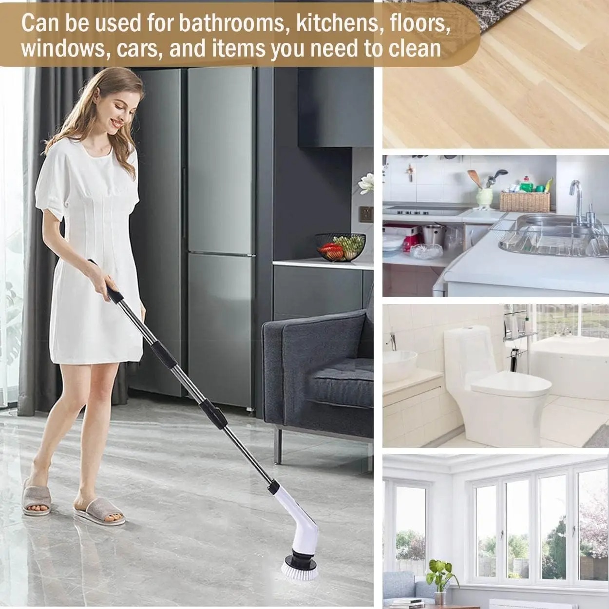 Cordless Electric Spin Scrubbe - огляд і ціна Home Bathroom Cleaner
