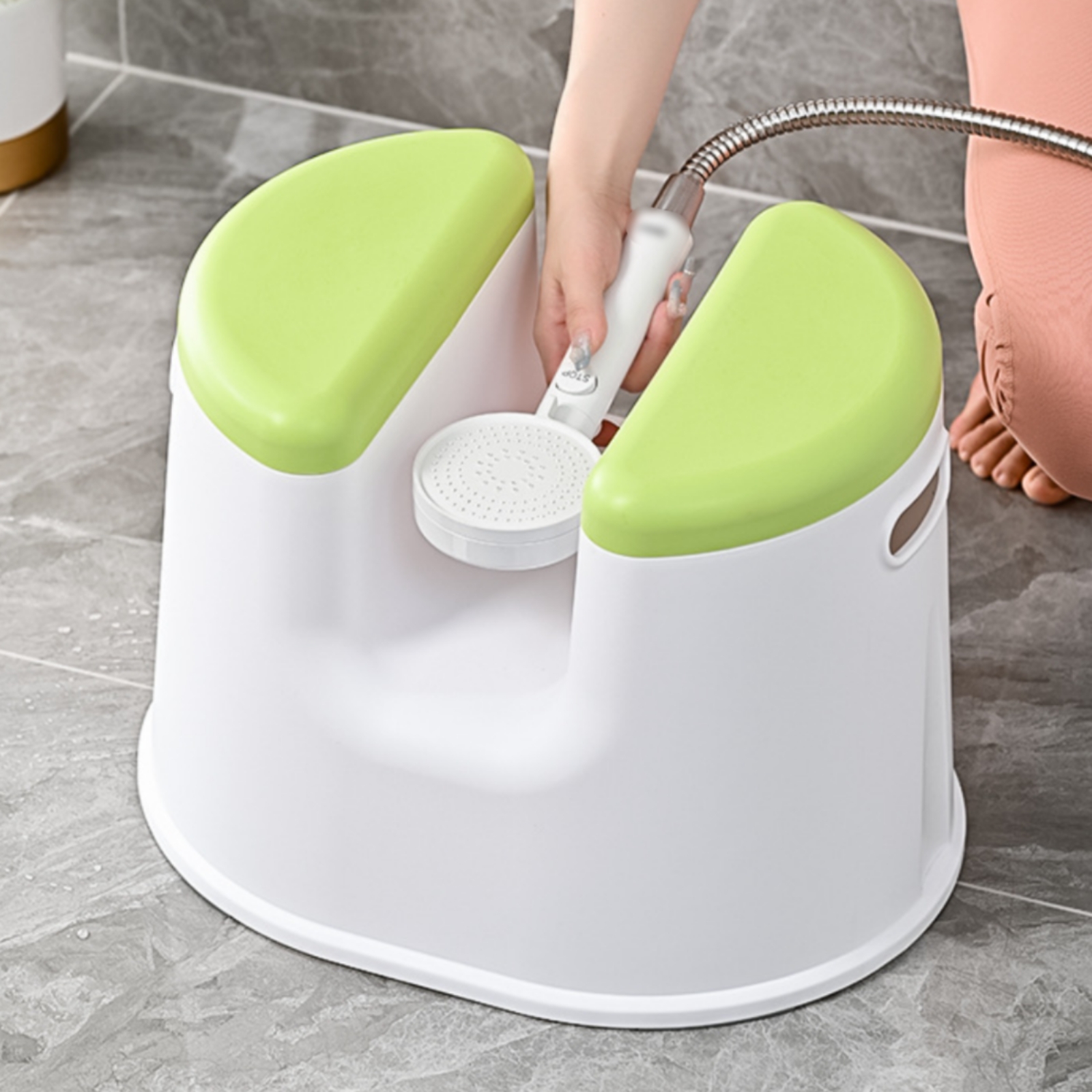 Plastic Sitz Bath Stool Low Ba - огляд і ціна Home Bathroom Cleaner