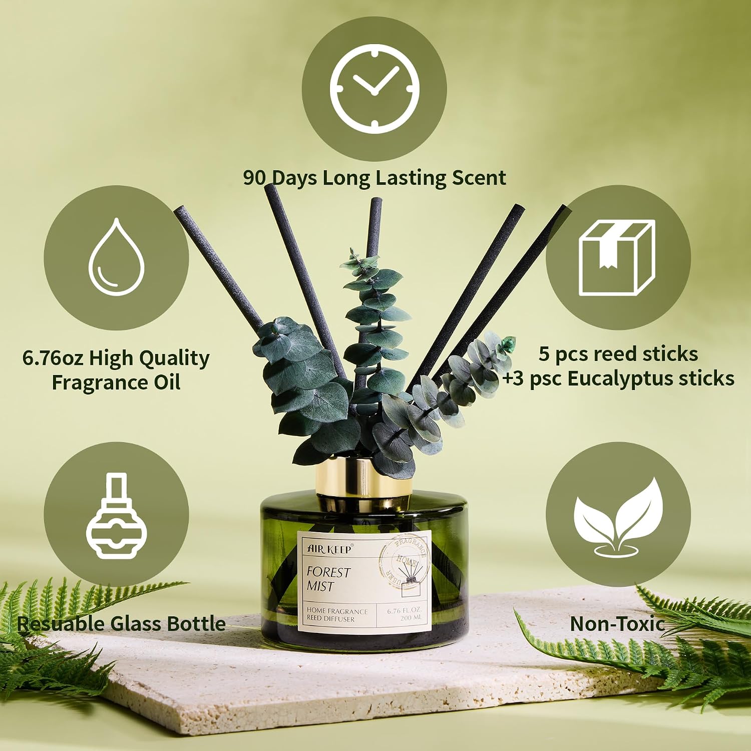 Forest Mist Reed Diffuser Set  - огляд і ціна Home Bathroom Images
