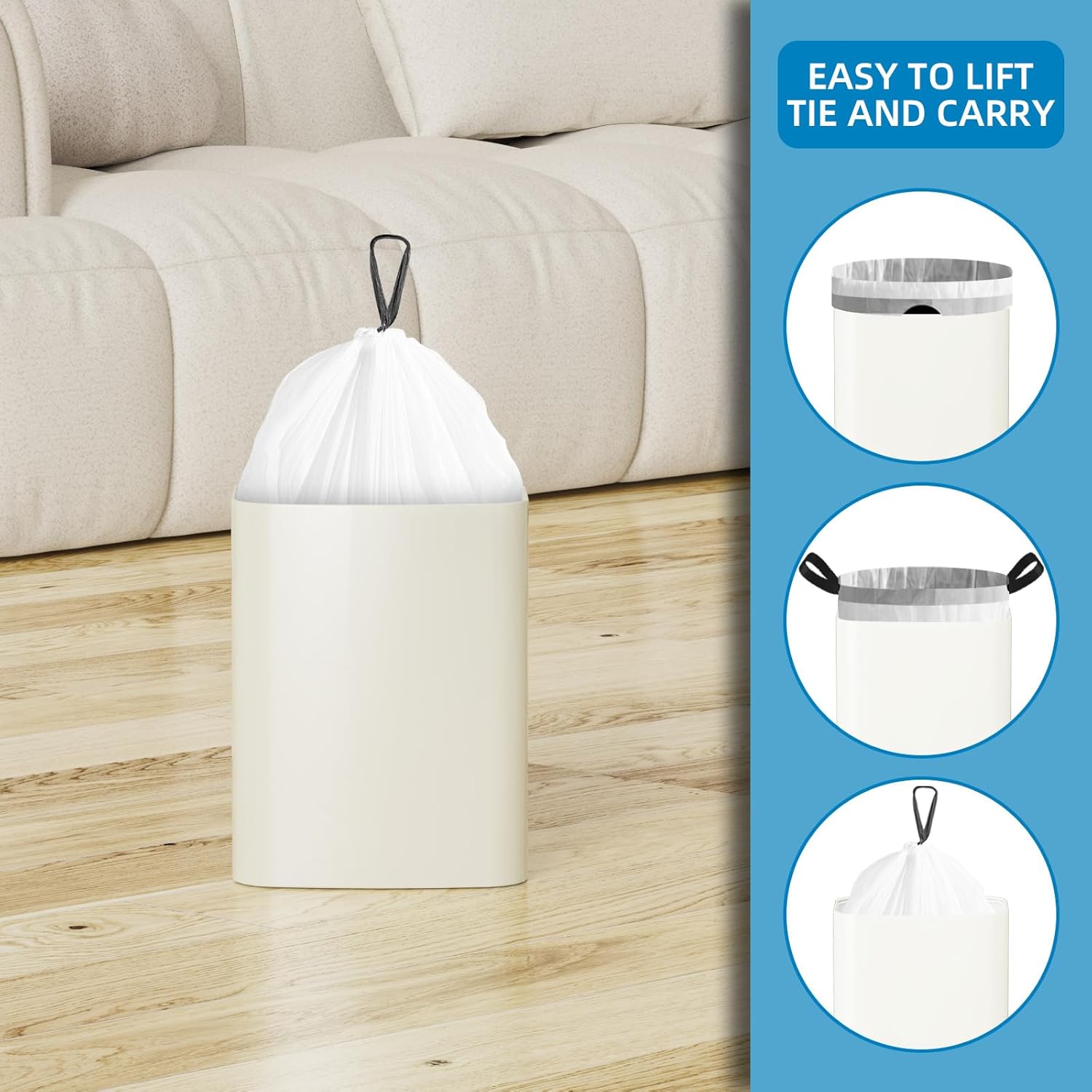 1.6 Gallon Mini Drawstring Tra - огляд і ціна Home Bathroom Images