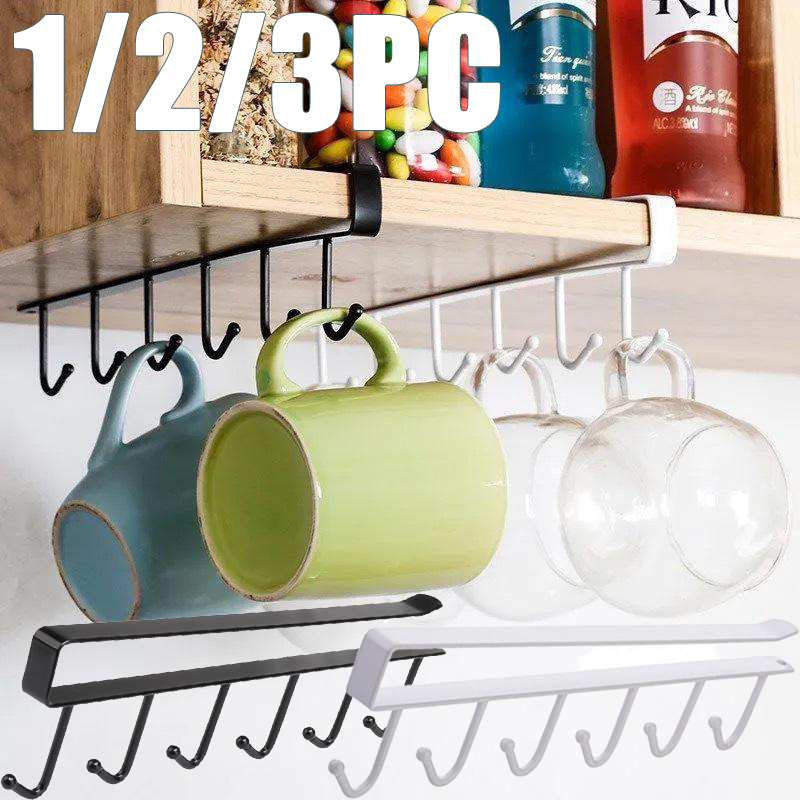 1/2/3PC 6 Hooks Kitchen Cabine - огляд і ціна Home Goods Bathroom Cabinets