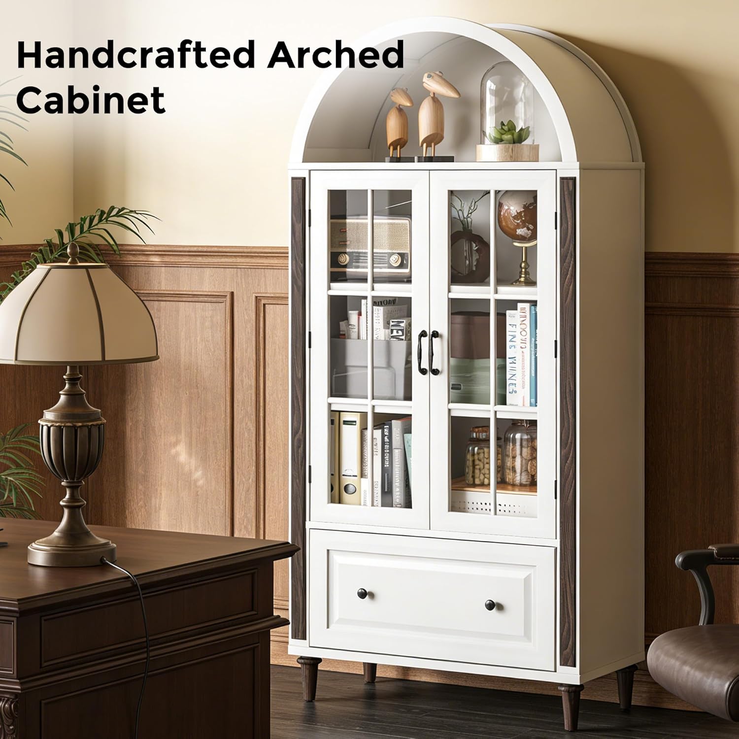 71” Handcrafted Arched Bookcas - огляд і ціна Home & Bathroom Building Products Pte Ltd Photos