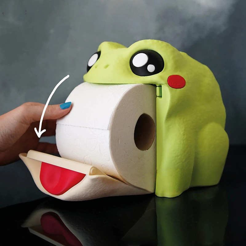 Funny Frog Tissue Box Portable - огляд і ціна Home Bathroom Paper Towel Holder