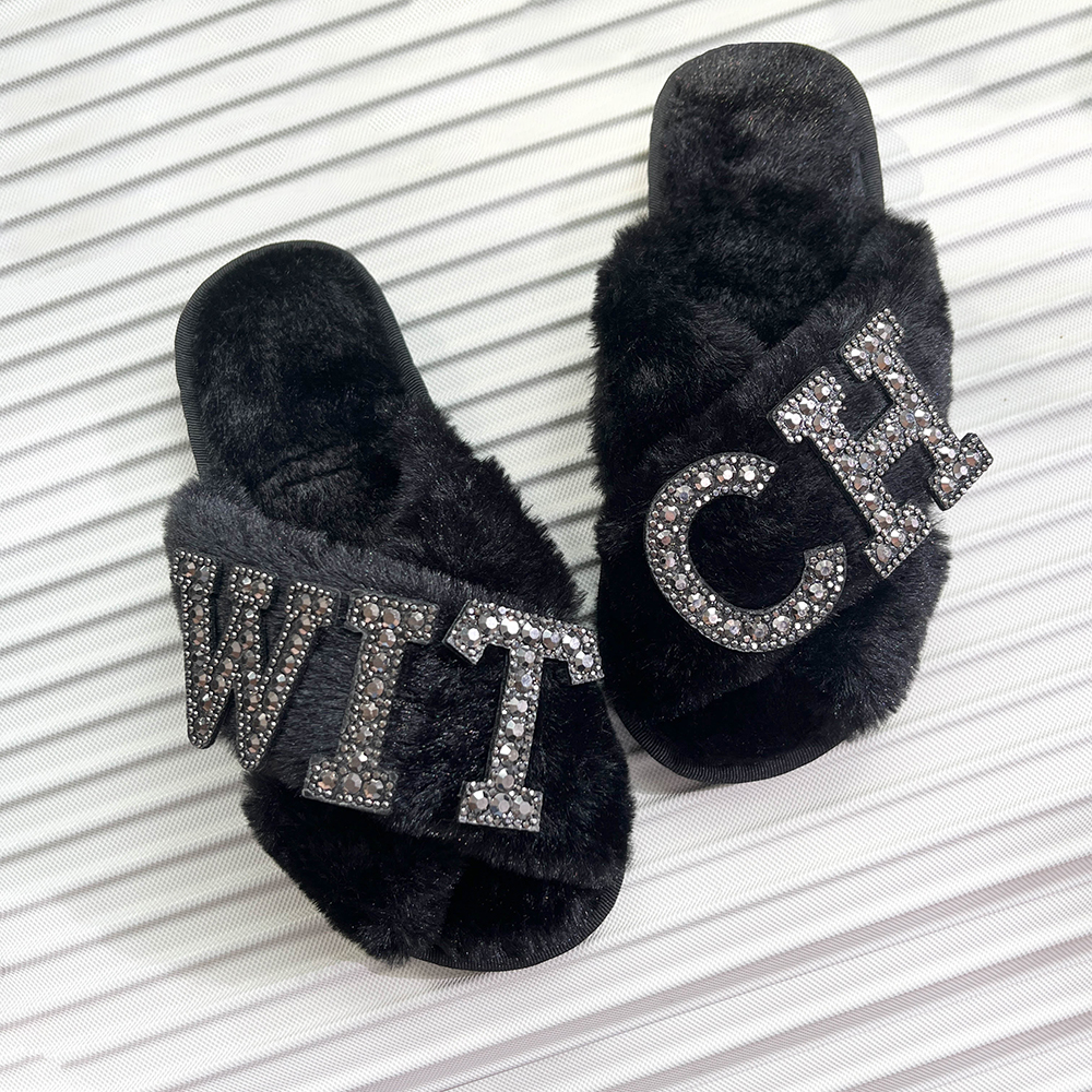 Goth Witch Black fluffy slippe - огляд і ціна Home Bathroom Door Signs