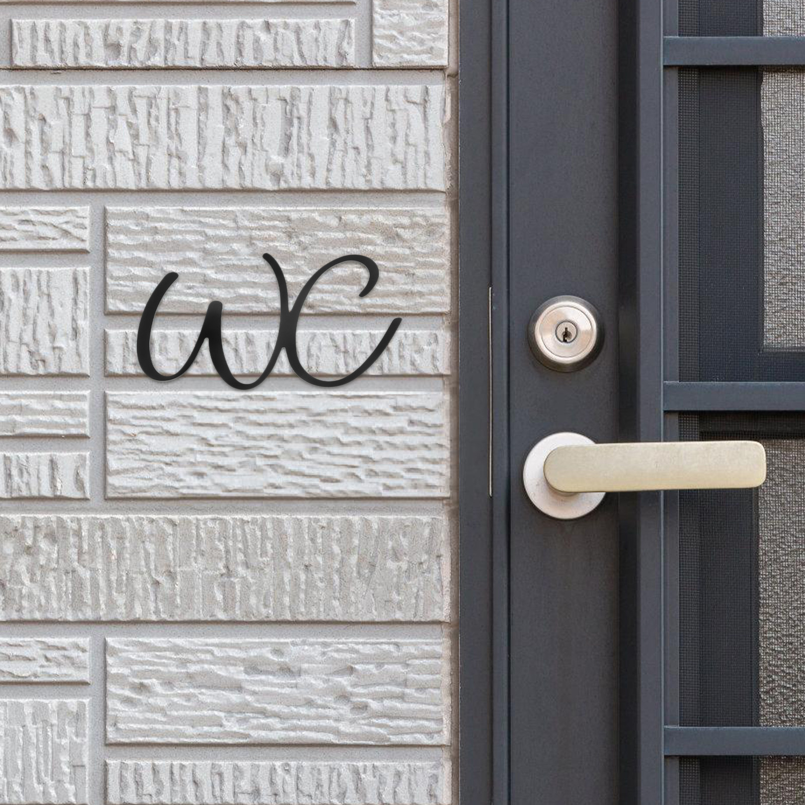 Bathroom Sign Toilet Door Iron - огляд і ціна Home Bathroom Door Signs