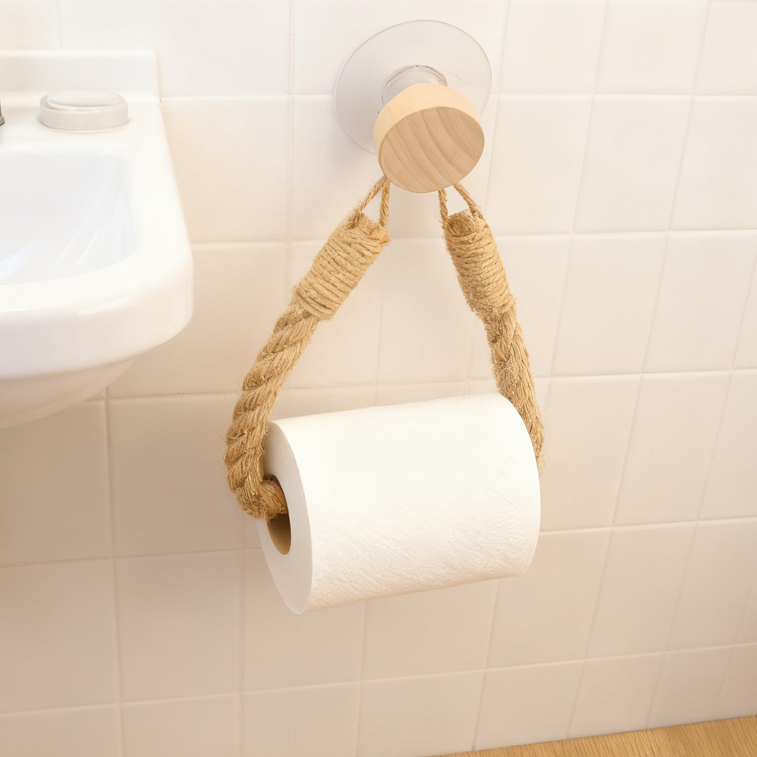 4/1pcs Nail-free Wooden Hook P - огляд і ціна Home Bathroom Paper Towel Holder