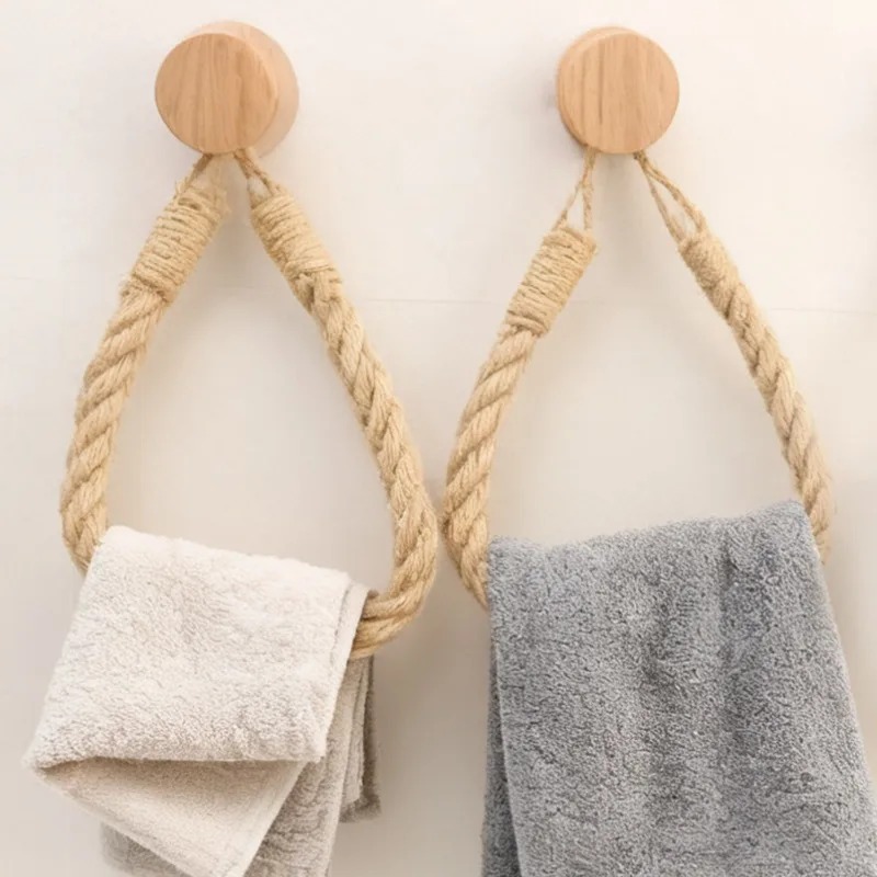 4/1pcs Nail-free Wooden Hook P - огляд і ціна Home Bathroom Paper Towel Holder