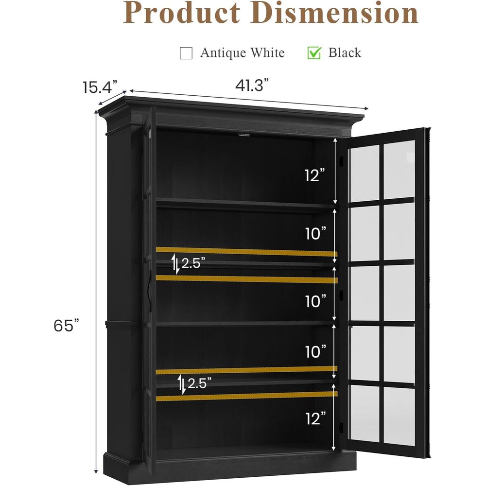 65 Tall Display Cabinet with A - огляд і ціна Home & Bathroom Building Products Pte Ltd Photos