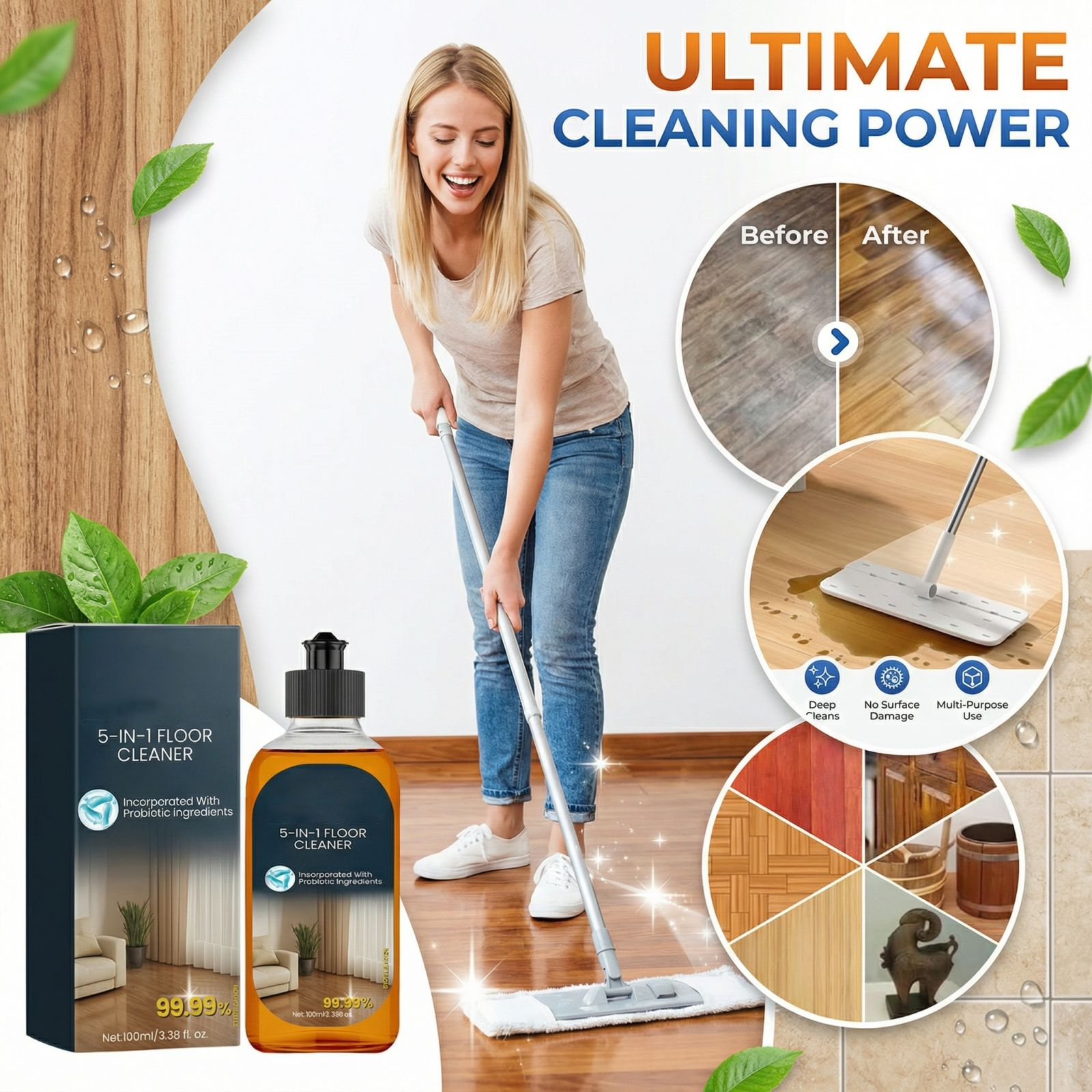 100ml Efficient Cleaning Agent - огляд і ціна Home Bathroom Cleaner