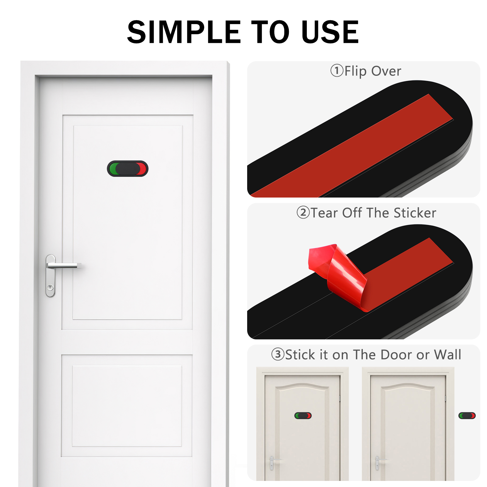 Switching Door Sign Status Occ - огляд і ціна Home Bathroom Door Signs