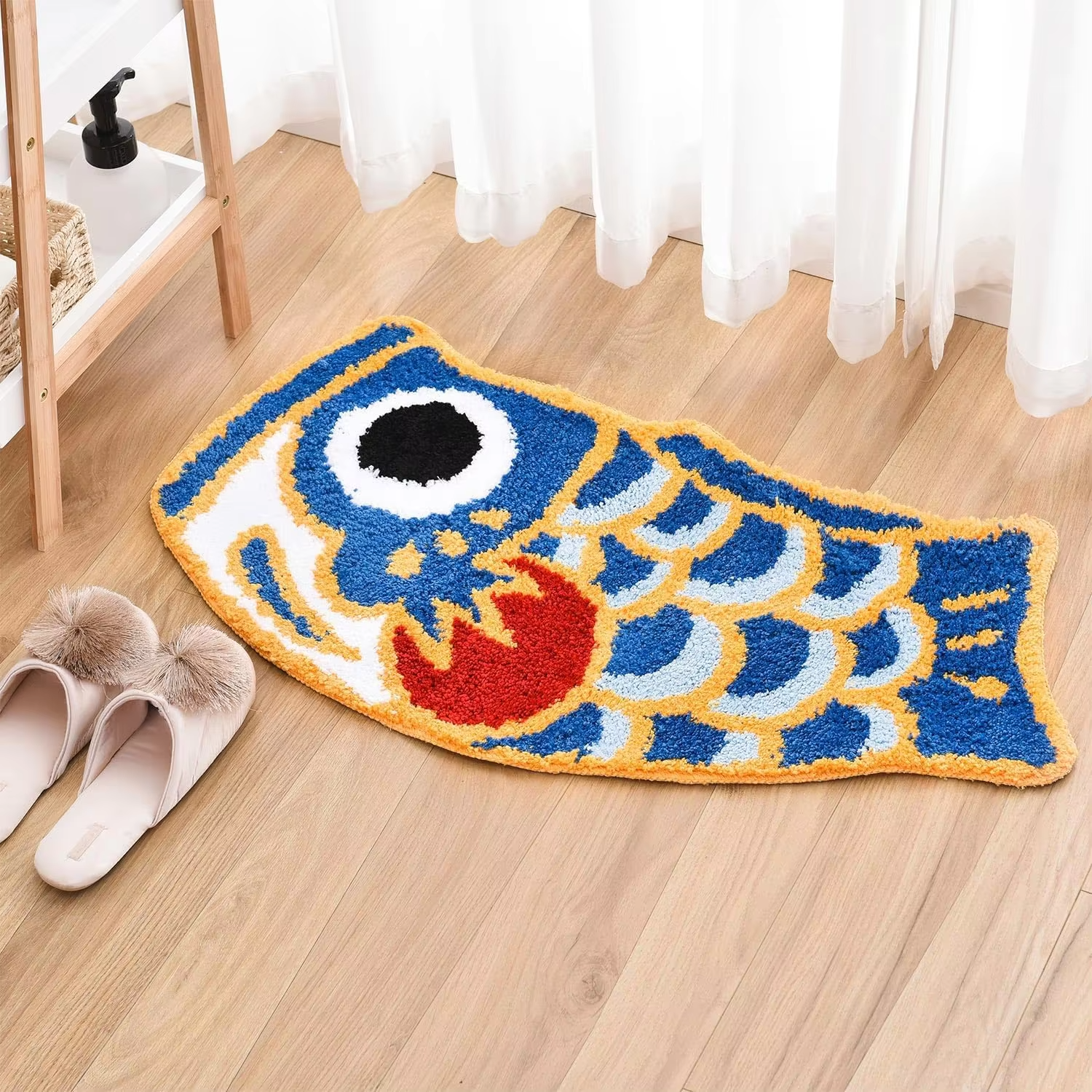 VIKAMA Auspicious Carp Carpet  - огляд і ціна Home Goods Bathroom Rugs